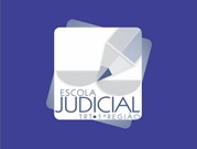 fundo azul com logomarca da Escola Judicial do TRT/RJ
