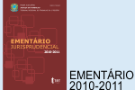 Ementário Jurisprudencial - 2008/2009